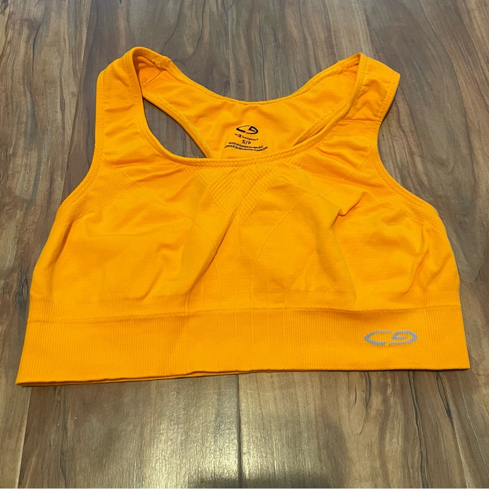 Champion sport top. Orange. Small